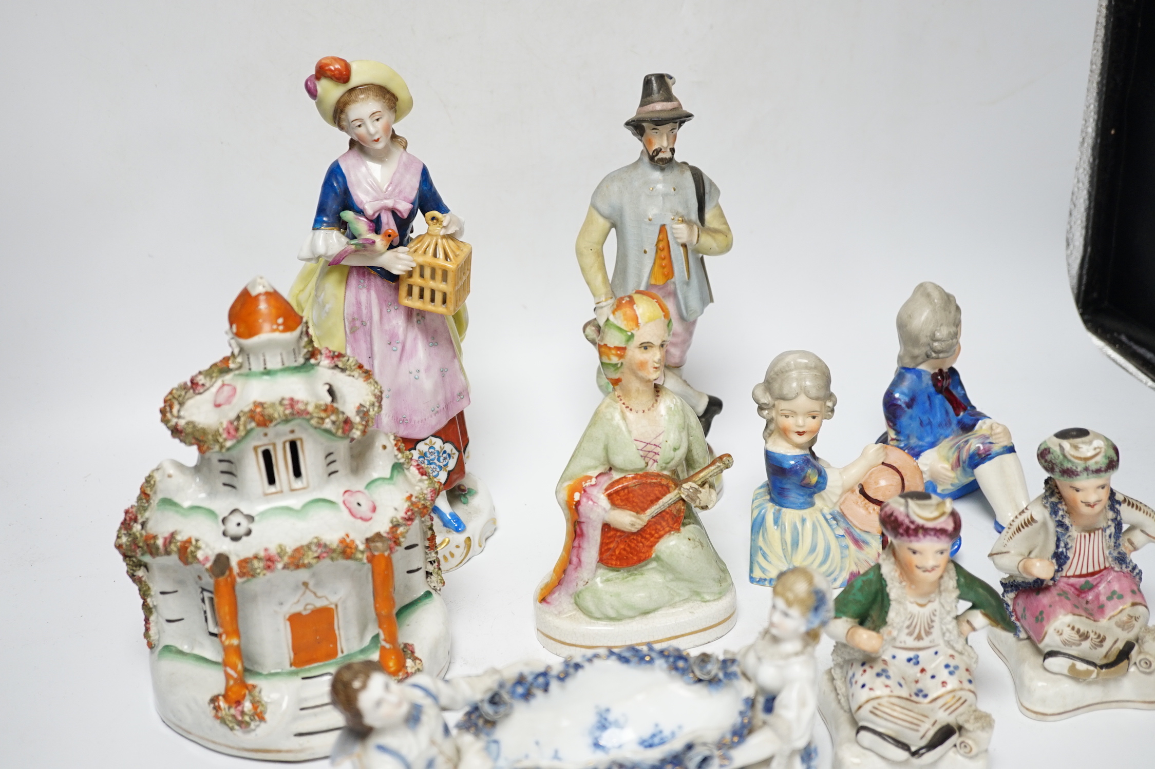 A group of Victorian and later ceramics including Staffordshire